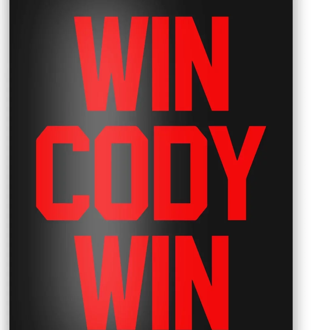 Win Cody Win Poster