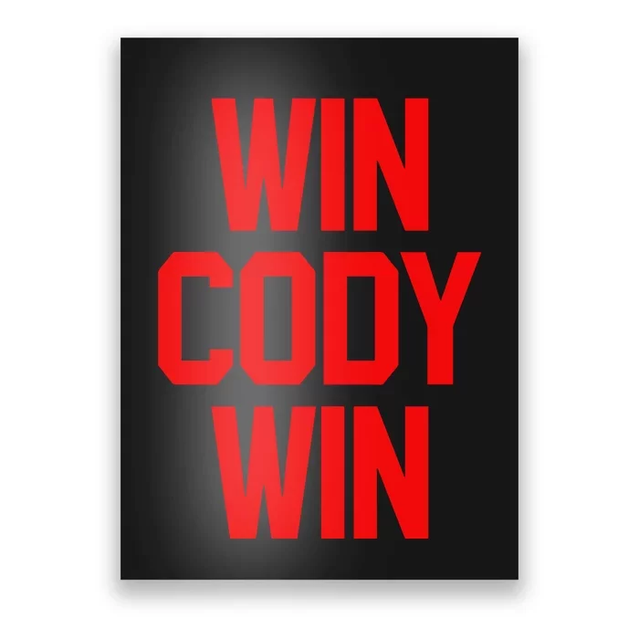 Win Cody Win Poster