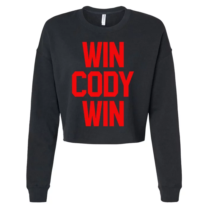 Win Cody Win Cropped Pullover Crew