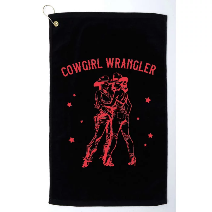 Western Cowgirl Wrangler Lesbian Queer Platinum Collection Golf Towel