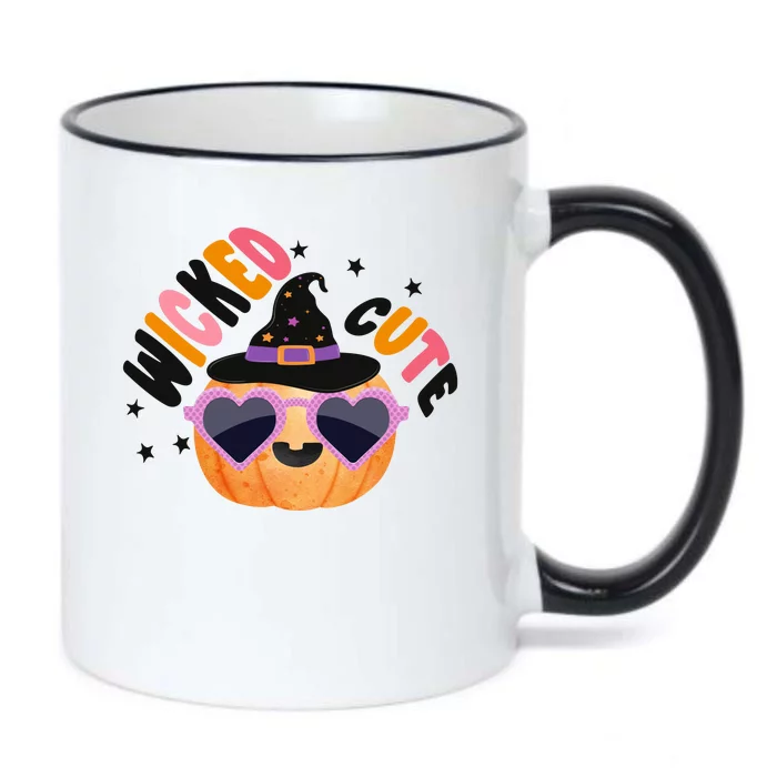 Wicked Cute Witch Halloween Pumpkin Black Color Changing Mug