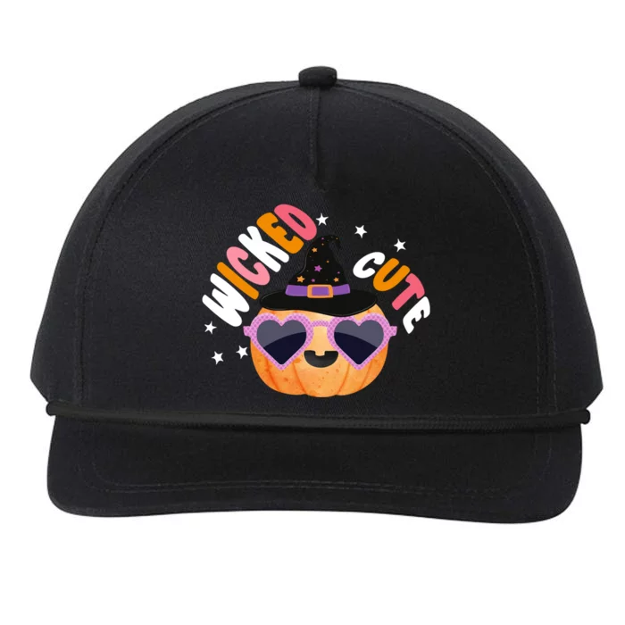 Wicked Cute Witch Halloween Pumpkin Snapback Five-Panel Rope Hat