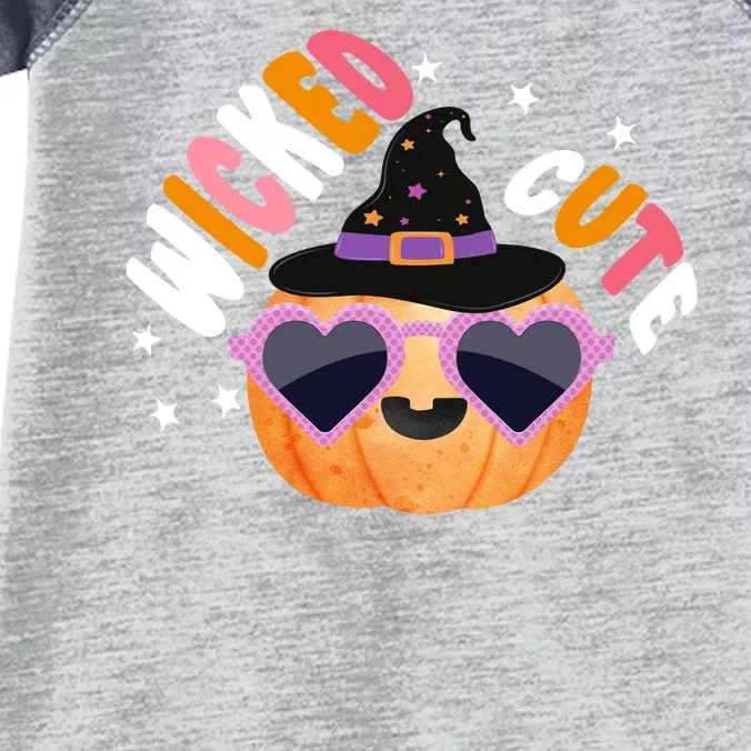 Wicked Cute Witch Halloween Pumpkin Infant Baby Jersey Bodysuit