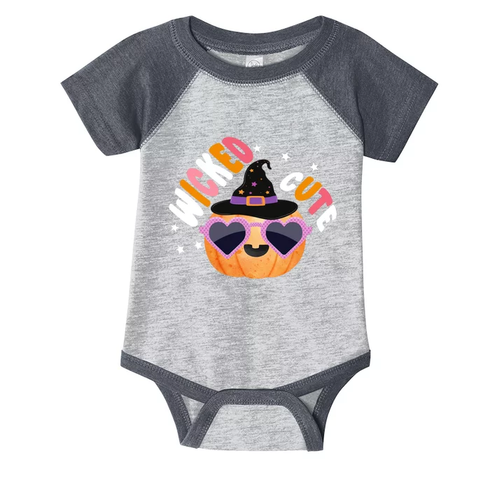 Wicked Cute Witch Halloween Pumpkin Infant Baby Jersey Bodysuit