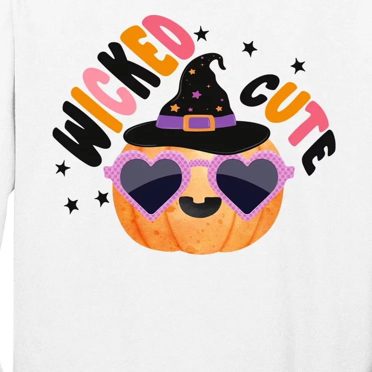 Wicked Cute Witch Halloween Pumpkin Long Sleeve Shirt