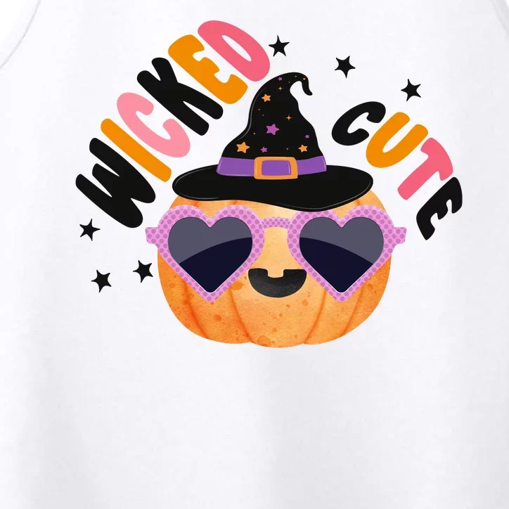 Wicked Cute Witch Halloween Pumpkin Performance Tank