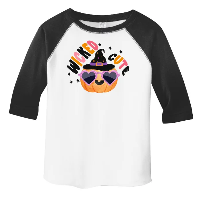 Wicked Cute Witch Halloween Pumpkin Toddler Fine Jersey T-Shirt