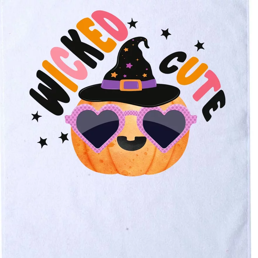 Wicked Cute Witch Halloween Pumpkin Platinum Collection Golf Towel