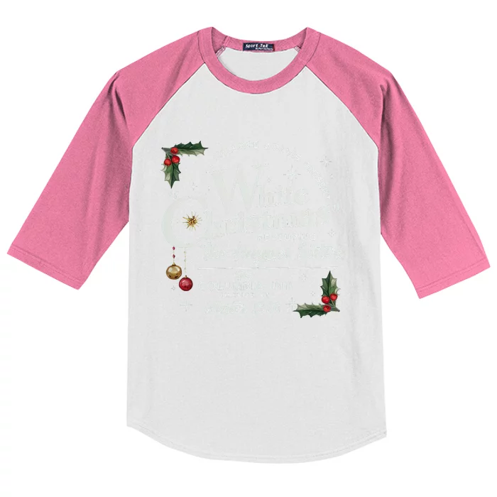 White Christmas Wallace And Davis Haynes Sister Kids Colorblock Raglan Jersey