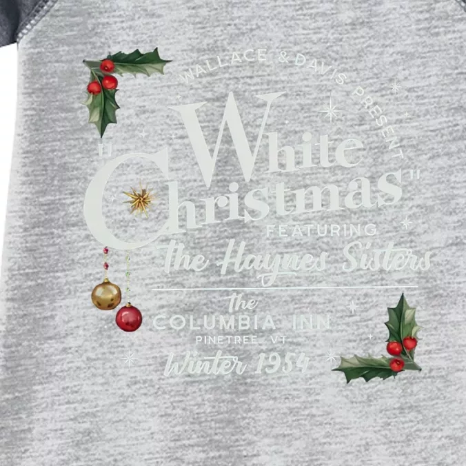 White Christmas Wallace And Davis Haynes Sister Infant Baby Jersey Bodysuit