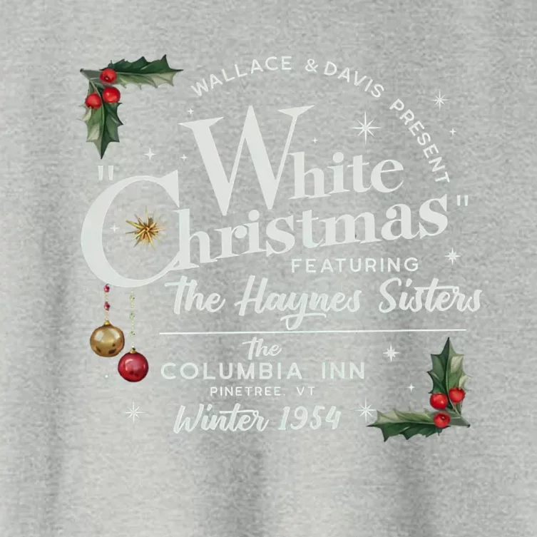 White Christmas Wallace And Davis Haynes Sister Women's Crop Top Tee