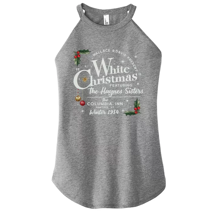 White Christmas Wallace And Davis Haynes Sister Women’s Perfect Tri Rocker Tank