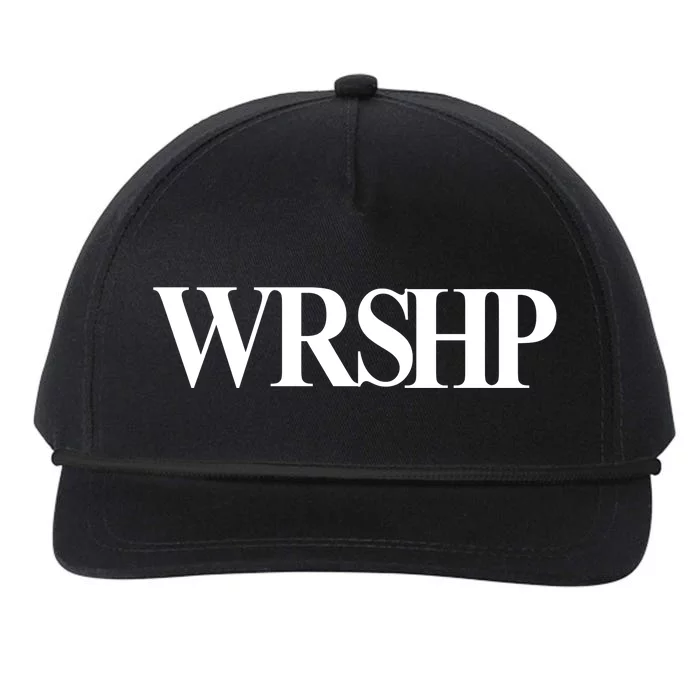 Worship Christian Words Of Faith Snapback Five-Panel Rope Hat