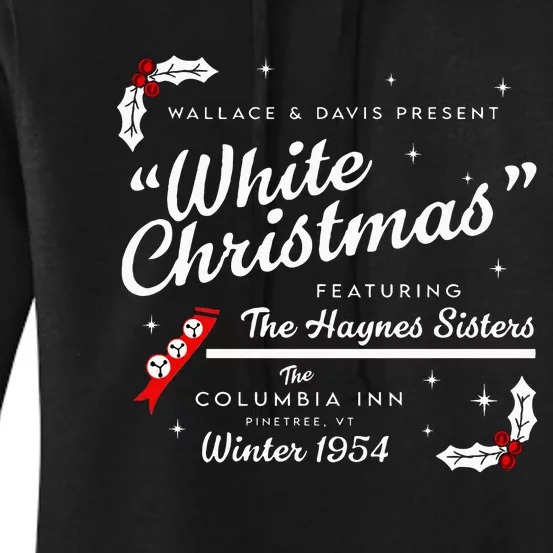 White Christmas Wallace And Davis Haynes Sister Women's Pullover Hoodie