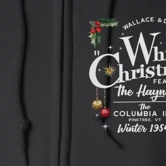 White Christmas Wallace And Davis Haynes Sister Full Zip Hoodie