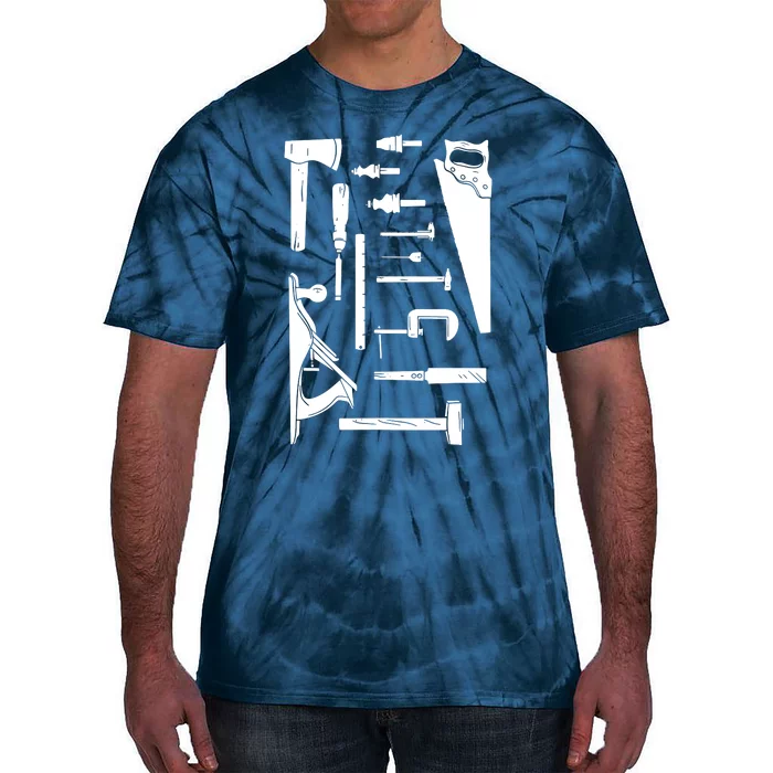 Woodworking Carpenter Woodworker Woodwork Carpentry Crafts Tie-Dye T-Shirt