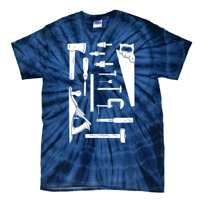 Woodworking Carpenter Woodworker Woodwork Carpentry Crafts Tie-Dye T-Shirt