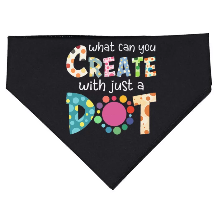 What Can You Create With Just A Dot Happy Dot Day 2024 Gift USA-Made Doggie Bandana