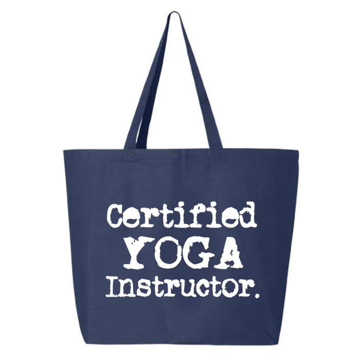 Wo Certified Yoga Instructor Cool Exercise Yoga Lover Gift 25L Jumbo Tote