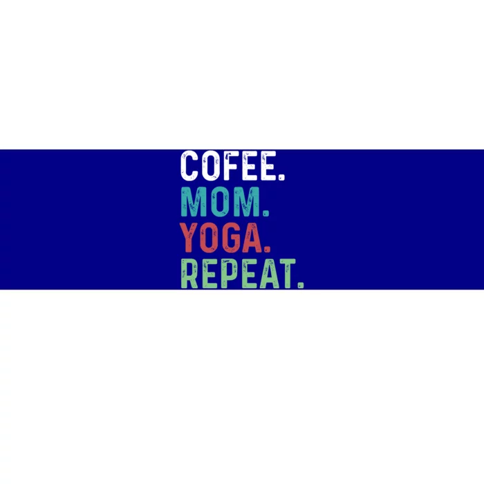 Wo Coffee Yoga Mom Coffee Lover Yoga Workout Meditation Meaningful Gift Bumper Sticker