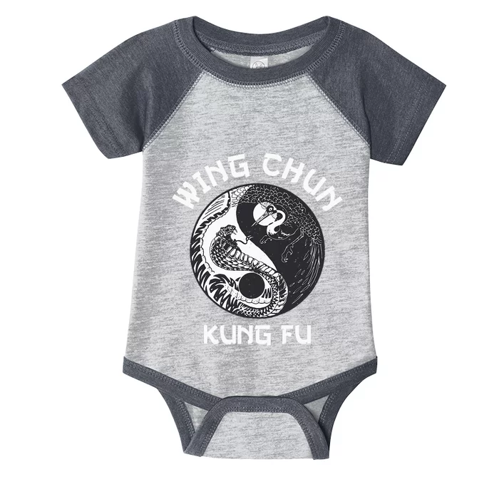 Wing Chun Yin Yang Snake Crane Infant Baby Jersey Bodysuit