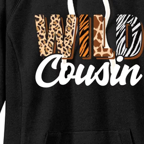 Wild Cousin Zoo Born Two Be Wild Bcool Giftday Safari Jungle Animal Cool Gift Women's Fleece Hoodie