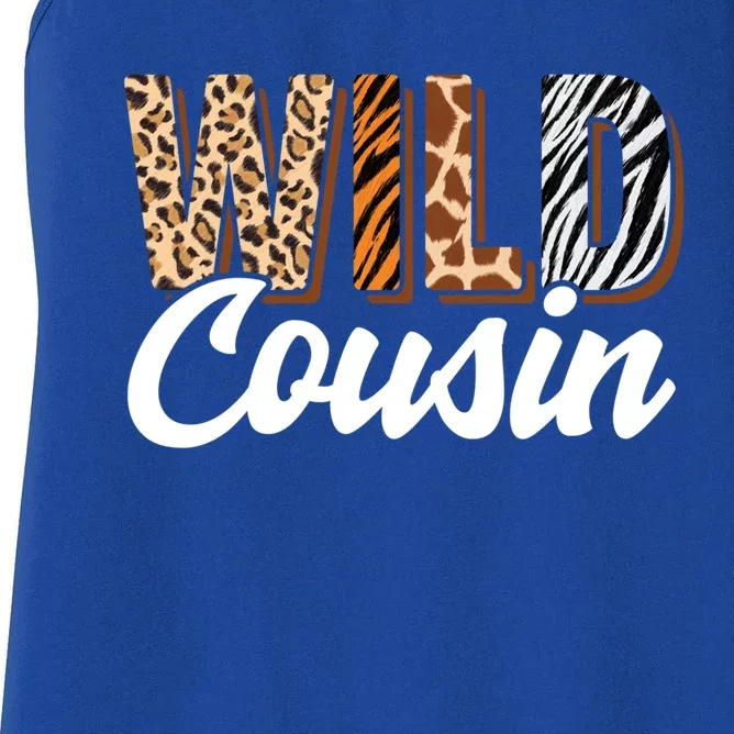 Wild Cousin Zoo Born Two Be Wild Bcool Giftday Safari Jungle Animal Cool Gift Women's Racerback Tank