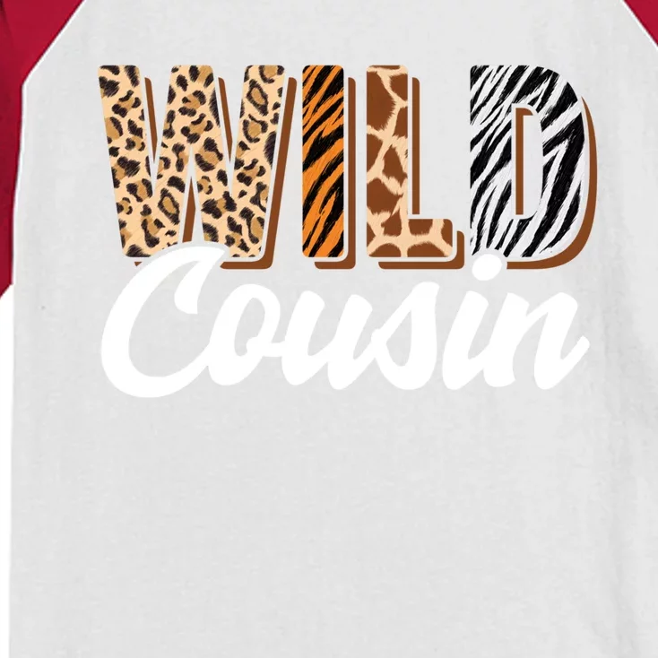 Wild Cousin Zoo Born Two Be Wild Bcool Giftday Safari Jungle Animal Cool Gift Kids Colorblock Raglan Jersey