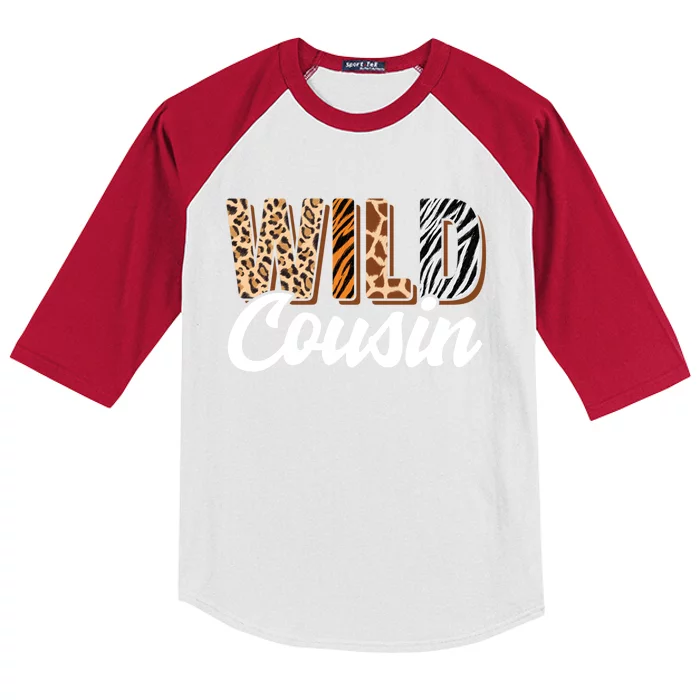 Wild Cousin Zoo Born Two Be Wild Bcool Giftday Safari Jungle Animal Cool Gift Kids Colorblock Raglan Jersey