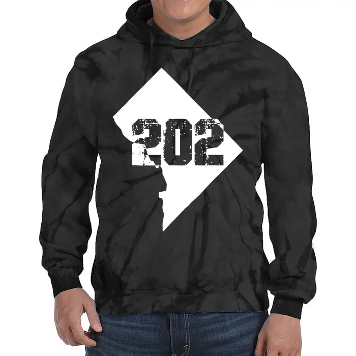 Washington Dc 202 Area Code Tie Dye Hoodie