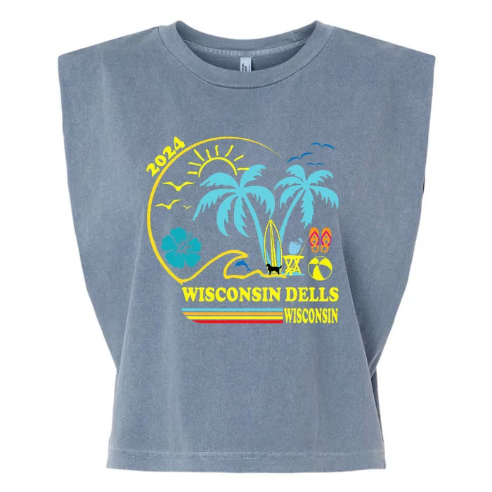 Wisconsin Dells 2024 Family Trip Friends Group Vacation Garment-Dyed Women's Muscle Tee