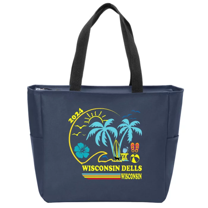 Wisconsin Dells 2024 Family Trip Friends Group Vacation Zip Tote Bag