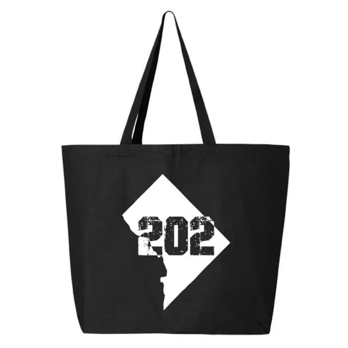 Washington, DC 202 Area Code TShirt 25L Jumbo Tote