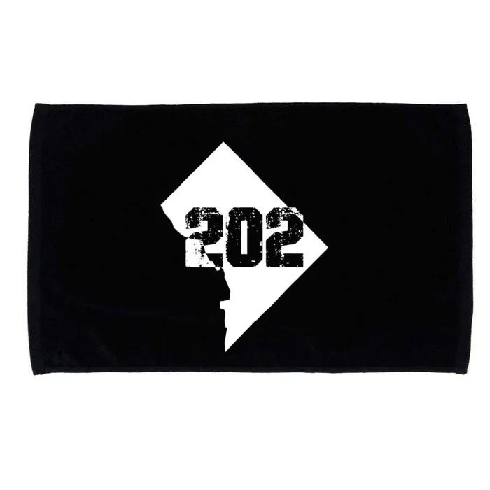 Washington, DC 202 Area Code TShirt Microfiber Hand Towel