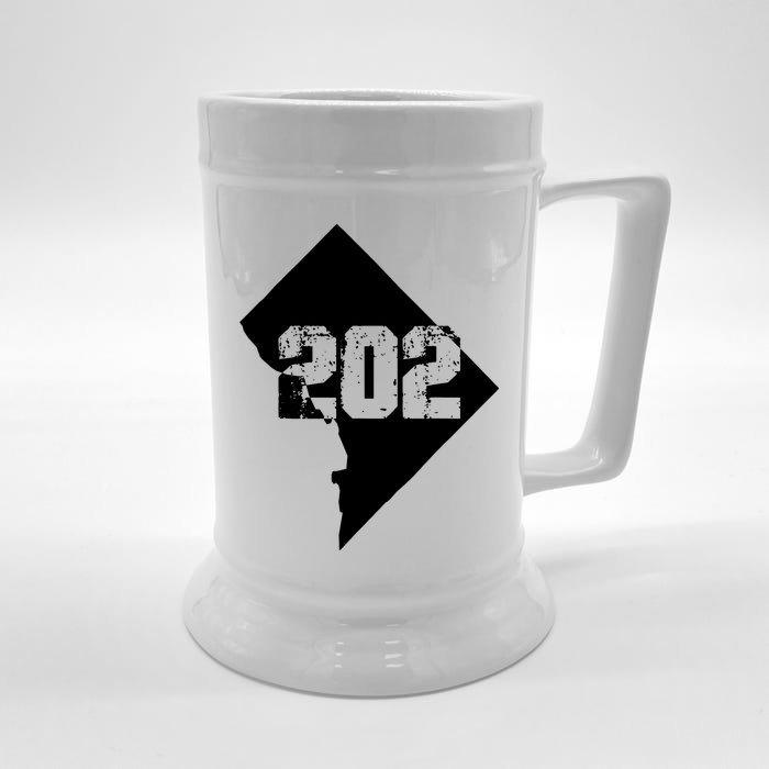 Washington, DC 202 Area Code TShirt Front & Back Beer Stein