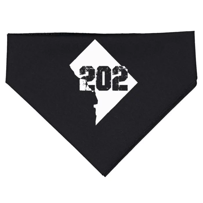 Washington Dc 202 Area Code USA-Made Doggie Bandana