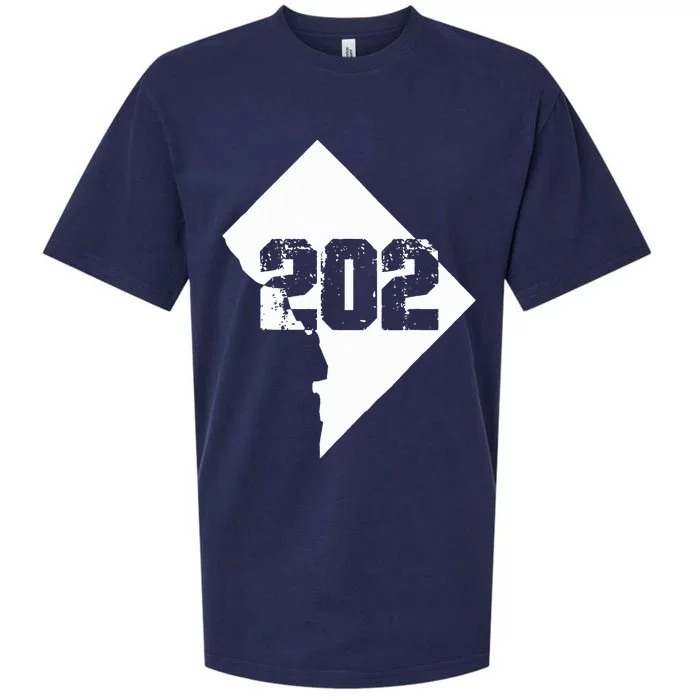 Washington Dc 202 Area Code Sueded Cloud Jersey T-Shirt