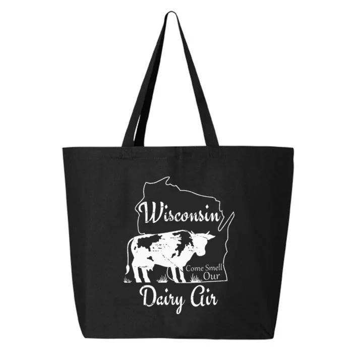 Wisconsin Dairy Air Humor Parody Clothing 25L Jumbo Tote