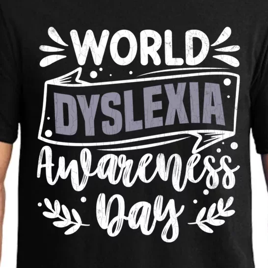 World Dyslexia Awareness Day Funny Graphic Gift Pajama Set