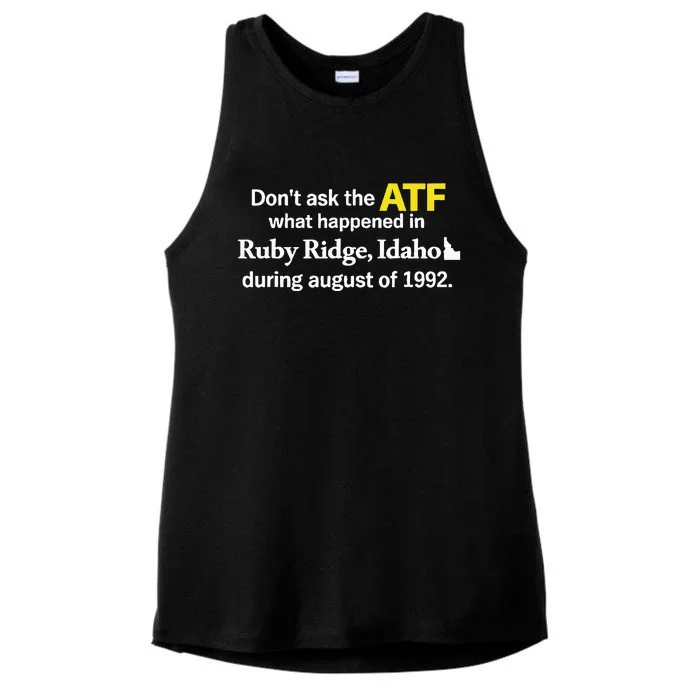 Wendigoon Don’T Ask The Atf Ladies Tri-Blend Wicking Tank