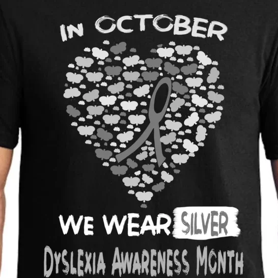 World Dyslexia Awareness Month We Wear Silver In October Meaningful Gift Pajama Set