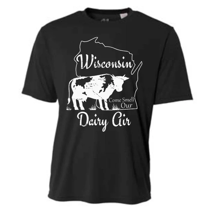 Wisconsin Dairy Air Humor Parody Clothing Cooling Performance Crew T-Shirt