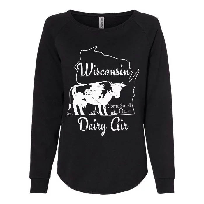 Wisconsin Dairy Air Humor Parody Clothing Womens California Wash Sweatshirt