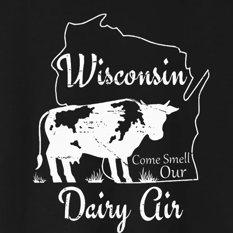 Wisconsin Dairy Air Humor Parody Clothing Women's Crop Top Tee