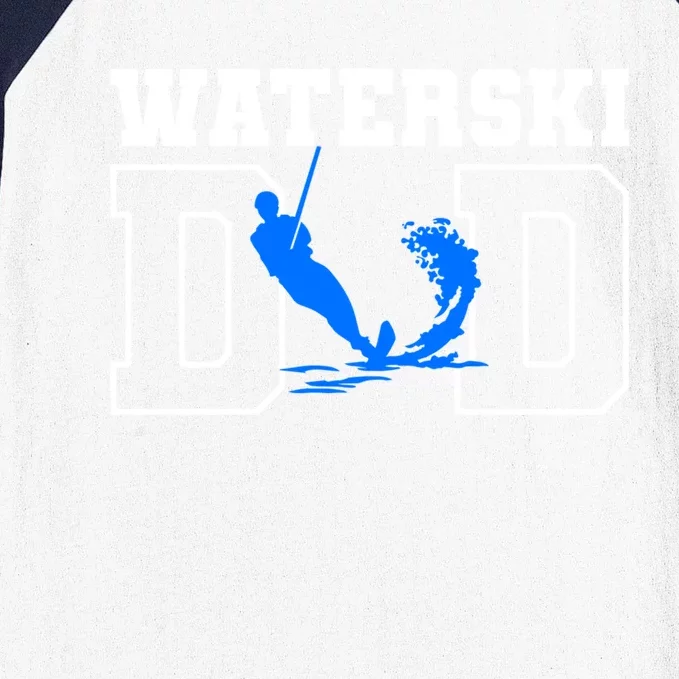 Waterski Dad Athletes Water Skiing Wakeboarding Cute Gift Baseball Sleeve Shirt