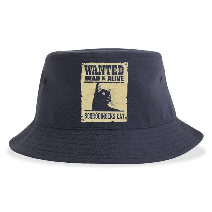 Wanted Dead &Amp; Alive Schrodingers Cat Sustainable Bucket Hat