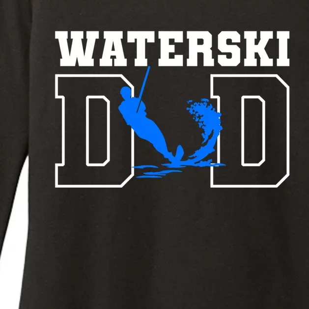 Waterski Dad Athletes Water Skiing Wakeboarding Gift Womens CVC Long Sleeve Shirt