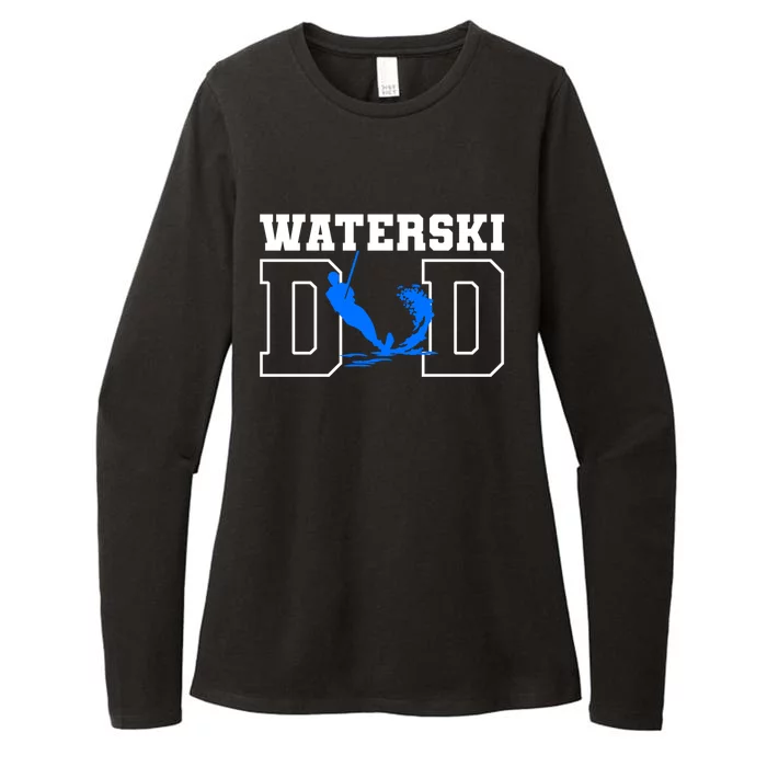 Waterski Dad Athletes Water Skiing Wakeboarding Gift Womens CVC Long Sleeve Shirt