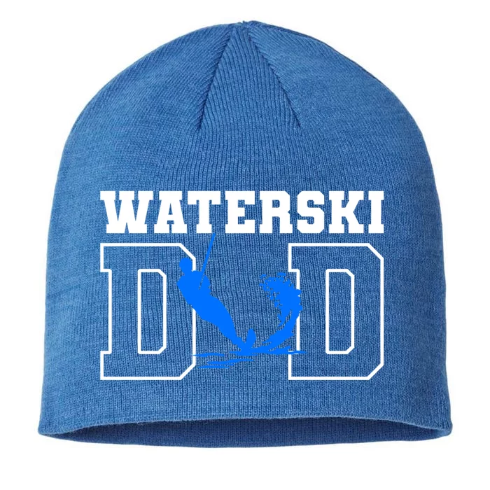 Waterski Dad Athletes Water Skiing Wakeboarding Gift 8 1/2in Sustainable Knit Beanie