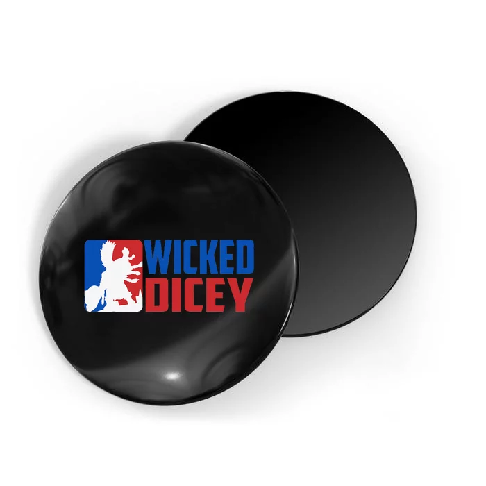 Wicked Dicey Baseball Logo Style Magnet